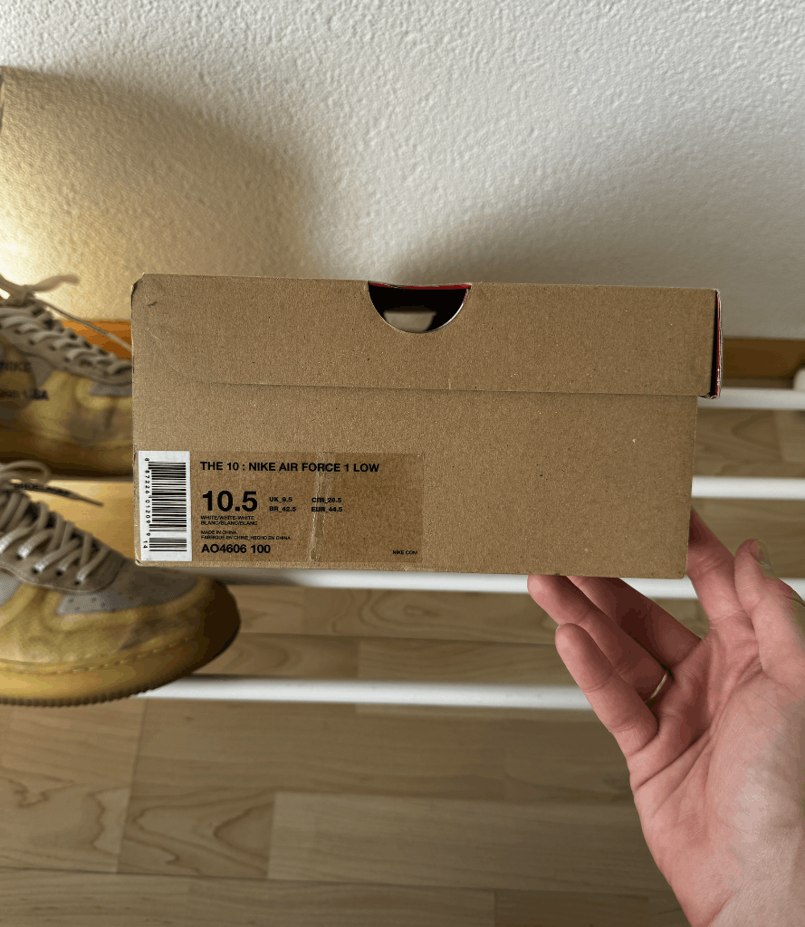 Nike × Off-White Nike Air Force 1 Off White White OG Size US 11.5 / EU 44-45 - 22 Thumbnail