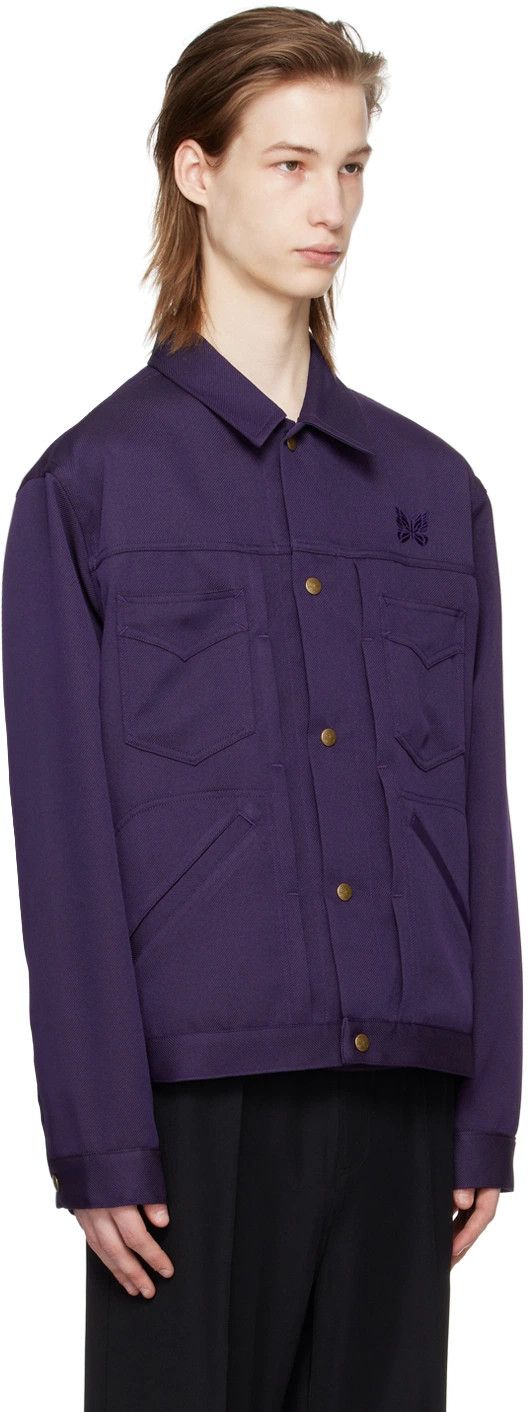 Needles o1y0225 Logo Jacket in Purple Size US L / EU 52-54 / 3 - 2 Thumbnail