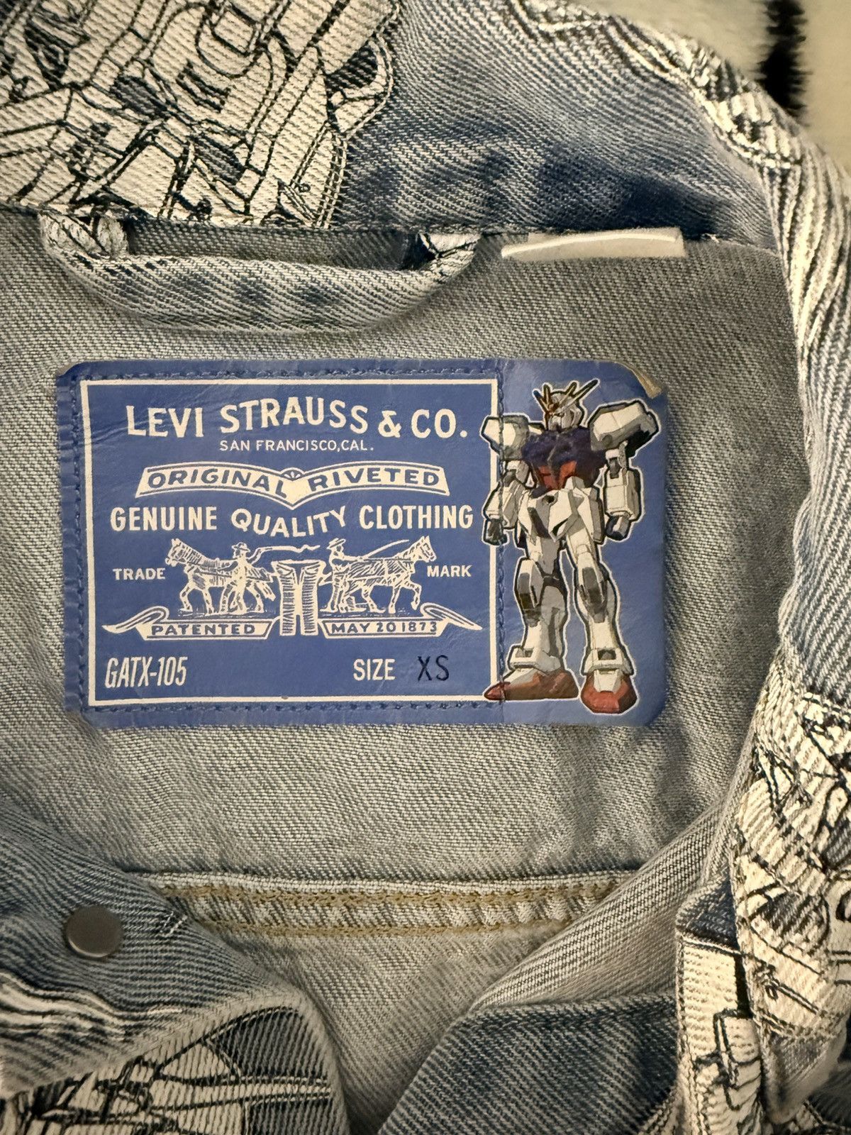 Levi's Levi's x Gundam Seed Relaxed Trucker Jacket Size US XS / EU 42 / 0 - 4 Thumbnail
