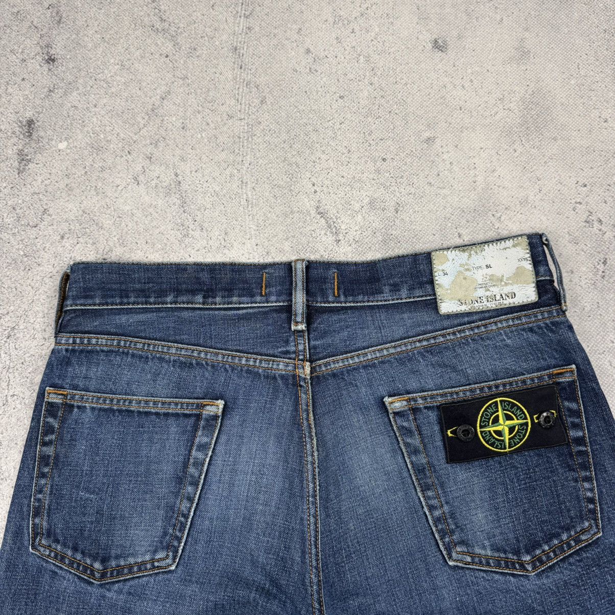 Stone Island × Vintage Stone Island Slim Fit Denim Jeans 30x34 Size US 30 / EU 46 - 5 Thumbnail