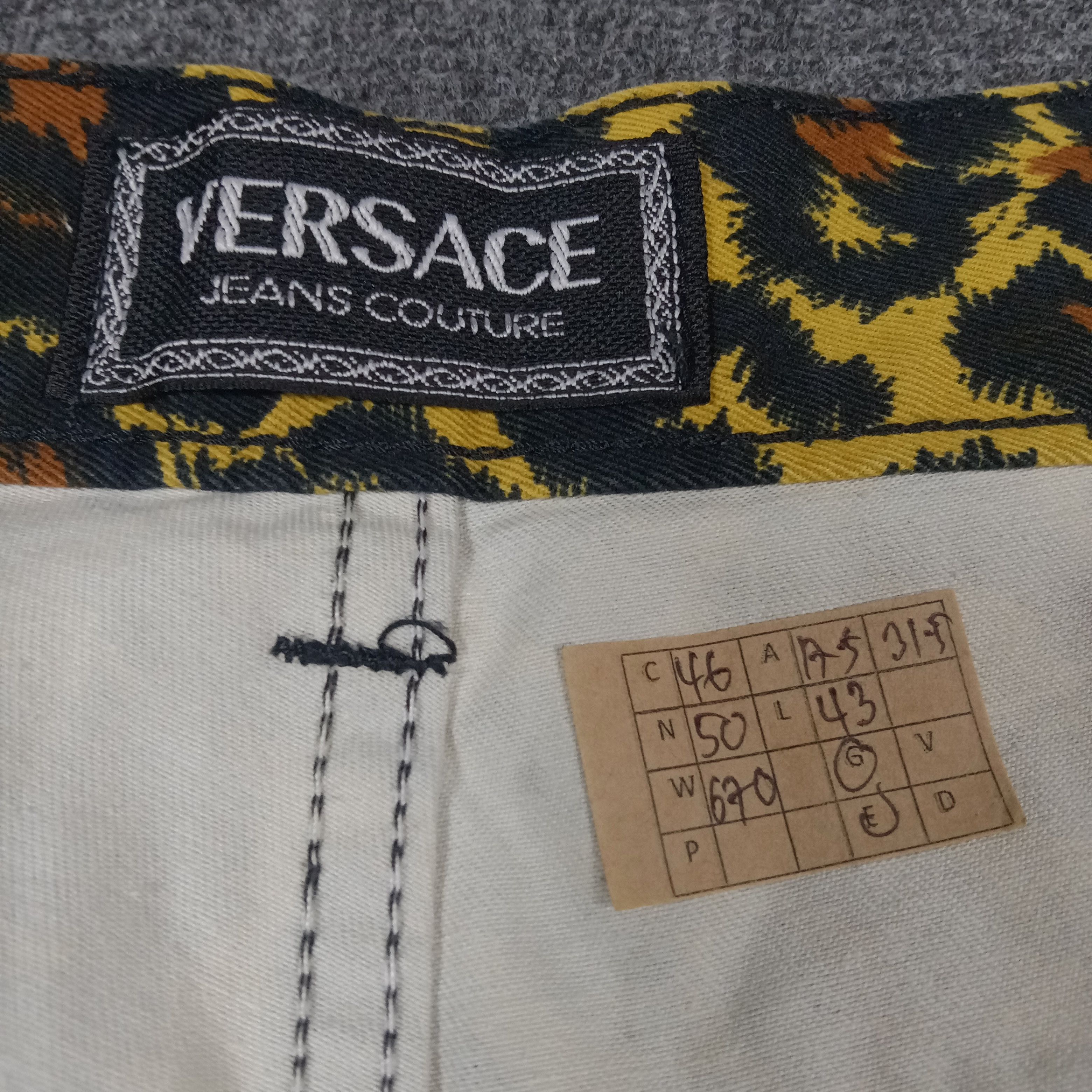 Versace Jeans Couture × Vintage Versace Jeans Couture Luxury Brand Pants Size US 35 - 15 Thumbnail