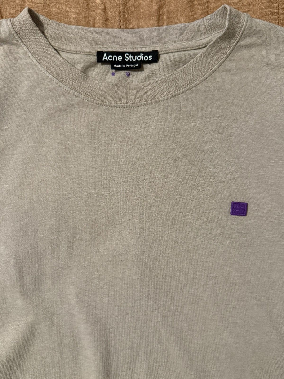 Acne Studios Acne Studios dusty beige tee Size US L / EU 52-54 / 3 - 3 Thumbnail