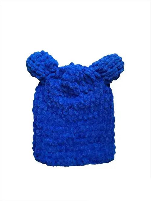 Anime × Aran Isles Knitwear × Handmade Handmade Knitted Balaclava Teddy Bear Bunny Style 205w39nyc Size ONE SIZE - 3 Thumbnail