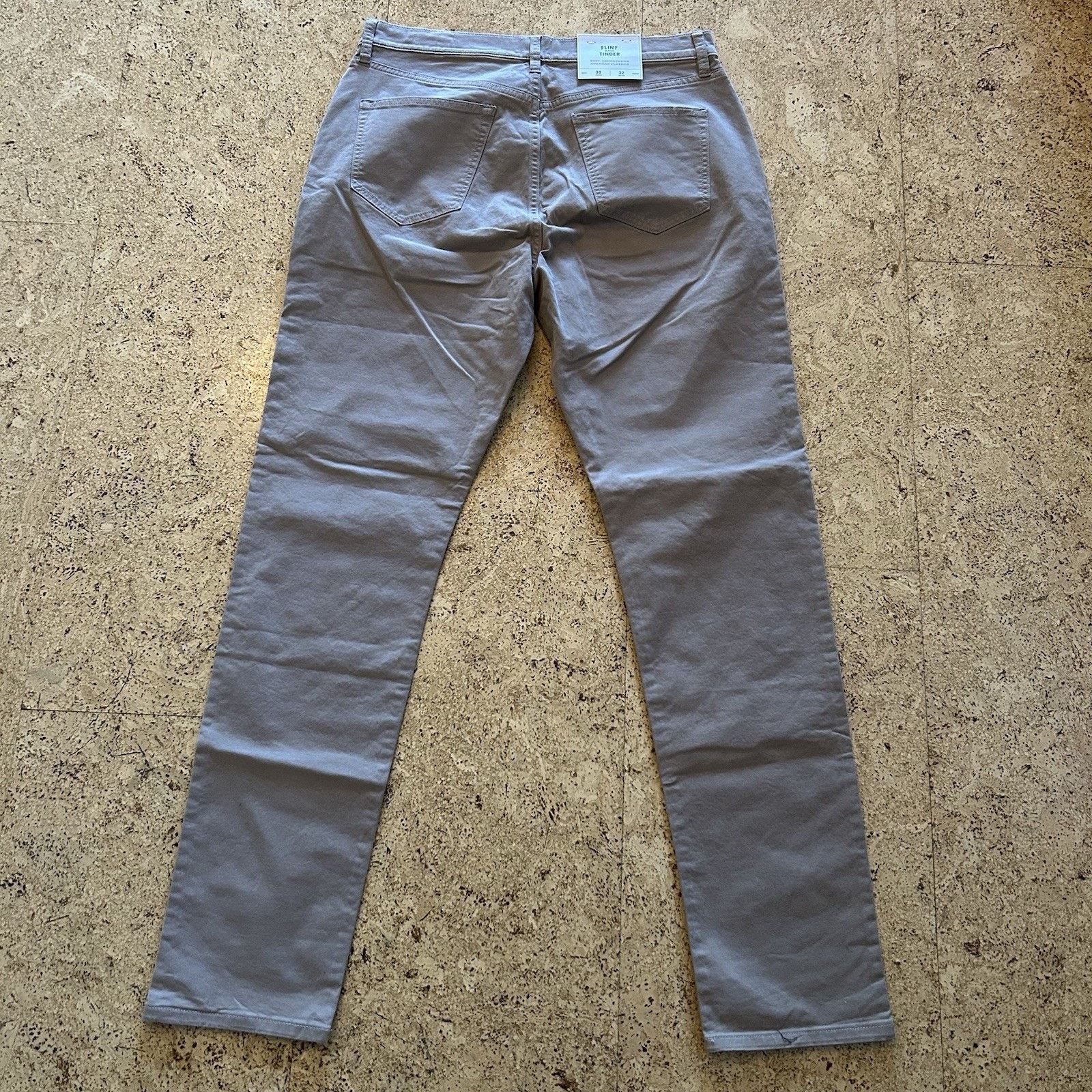 Flint And Tinder NEW Huckberry 365 Tapered Fit Stretch Chino Pants 33x32 Size US 33 - 4 Thumbnail