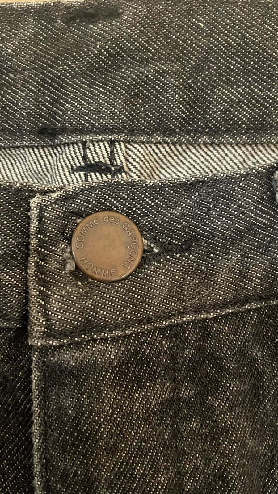 Comme des Garcons Homme Comme des Garcons Homme black jeans Size US 29 - 4 Thumbnail