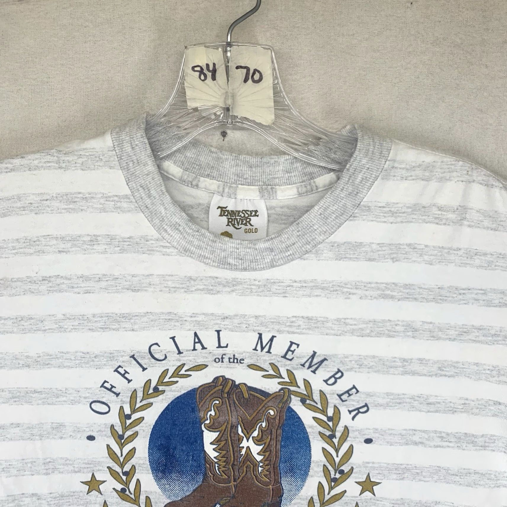 Vintage VINTAGE Moe Bandy Country Music Graphic T-Shirt Adult XS Gray Cropped Crew Neck 80s-90s Unisex Size US XS / EU 42 / 0 - 5 Thumbnail