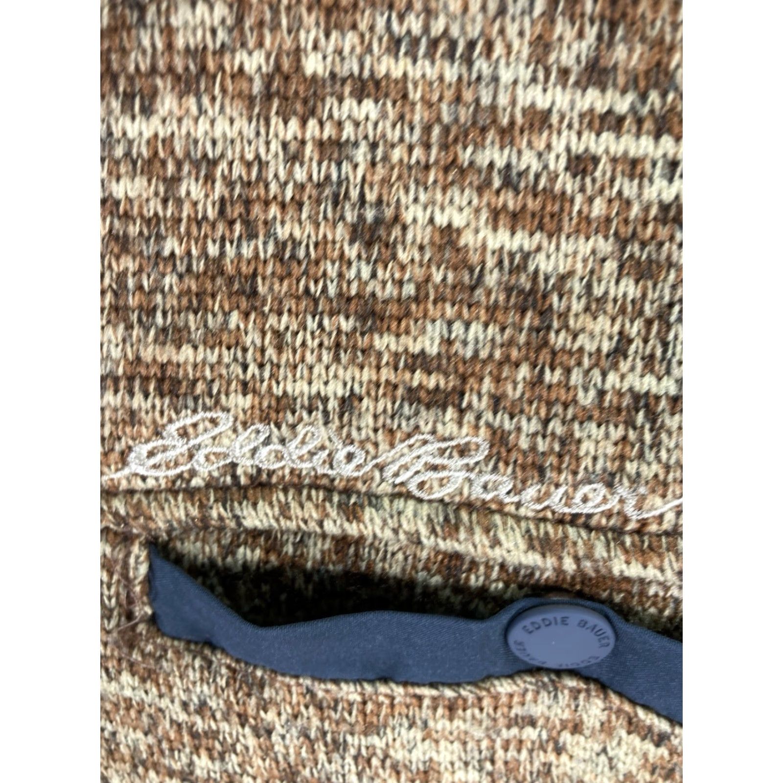 Eddie Bauer Eddie Bauer Fleece Sweater Men XL Brown 1/4 Zip Mock Neck Pullover Long Sleeve Sleeve Change: 1/4 Zip Size US XL / EU 56 / 4 - 4 Thumbnail