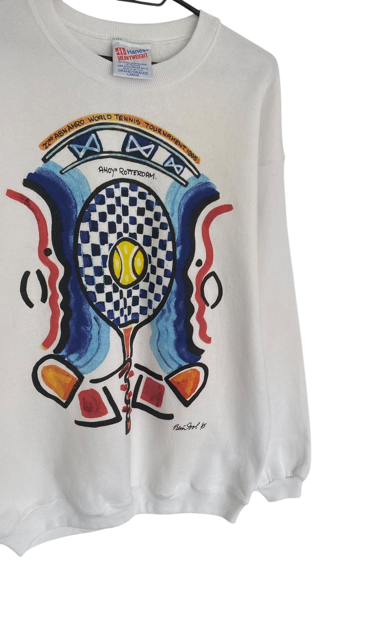 Hanes × Vintage 22nd ABN Ambro World tennis tournament 1995 vintage crewneck Size US XL / EU 56 / 4 - 4 Thumbnail