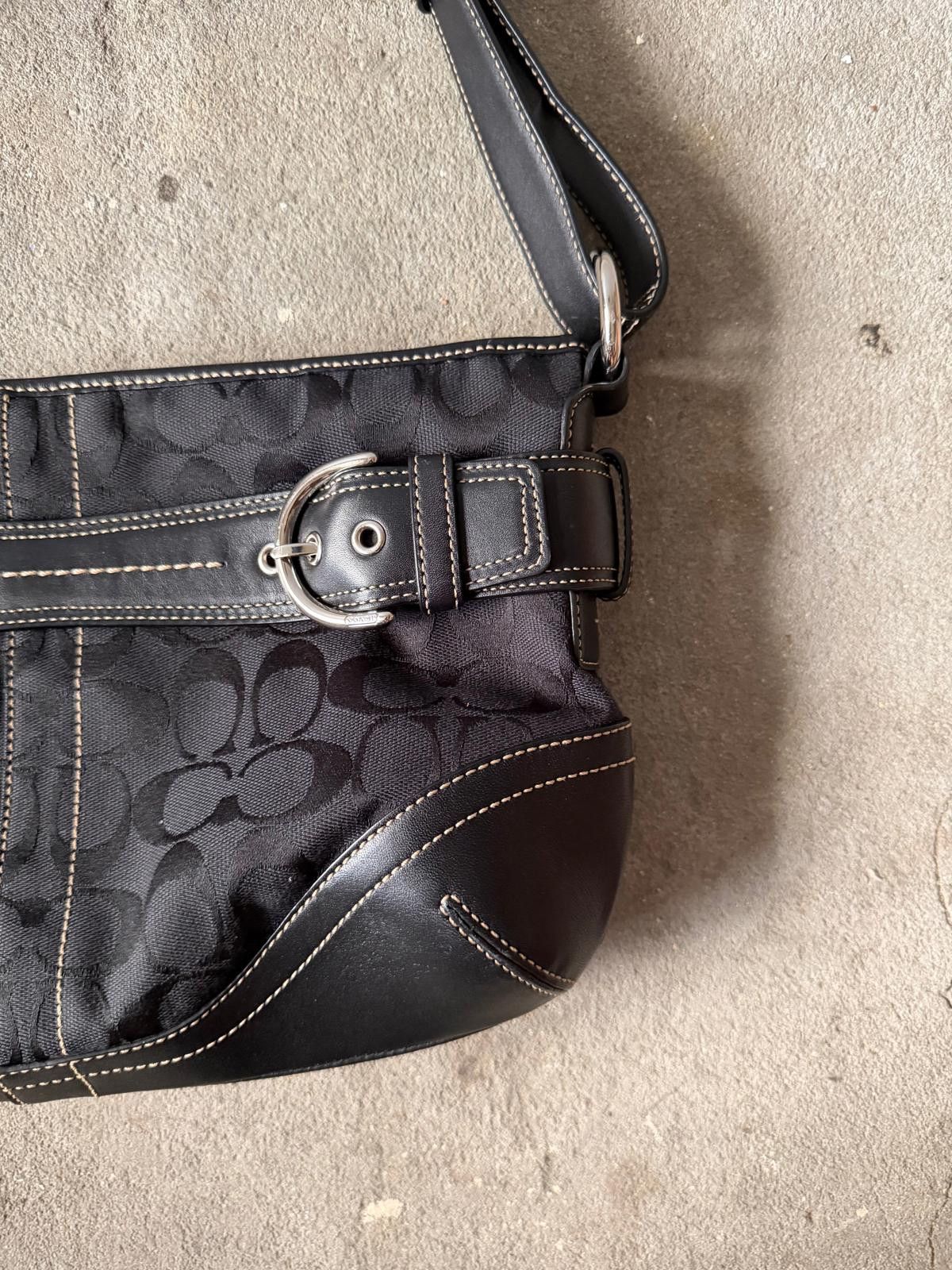 Coach Coach 2Way Signature Sufflette Shoulder Bag Black Size ONE SIZE - 4 Thumbnail