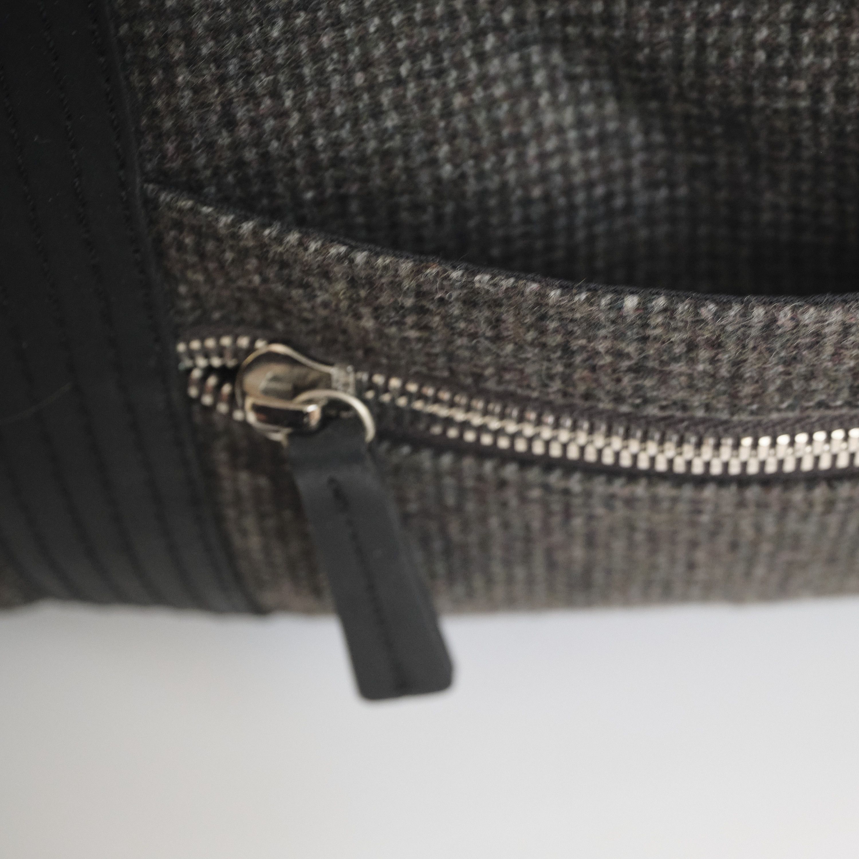 Frank And Oak Leather & Wool Tweed Weekender (NEW) Size ONE SIZE - 9 Thumbnail