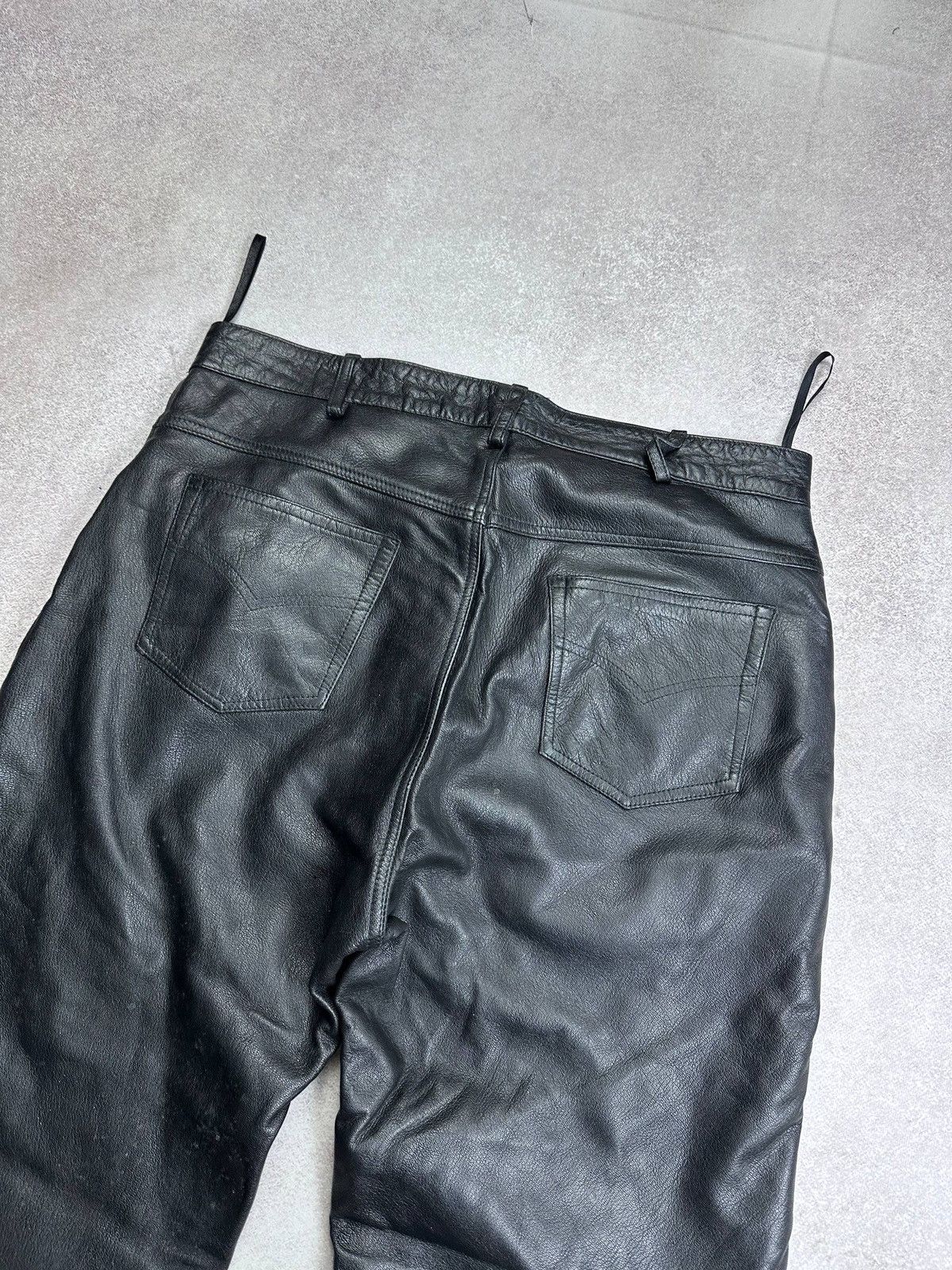 Genuine Leather Vintage Genuine Leather Moto Avantgarde Pants L 34 Size US 34 / EU 50 - 4 Thumbnail