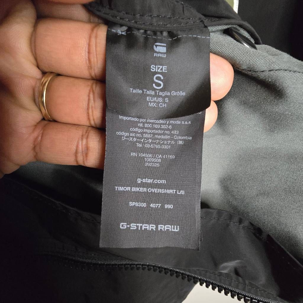 G-Star G-Star Raw Timor Biker Overshirt Jacket Women’s Small Black Size S / US 4 / IT 40 - 9 Thumbnail