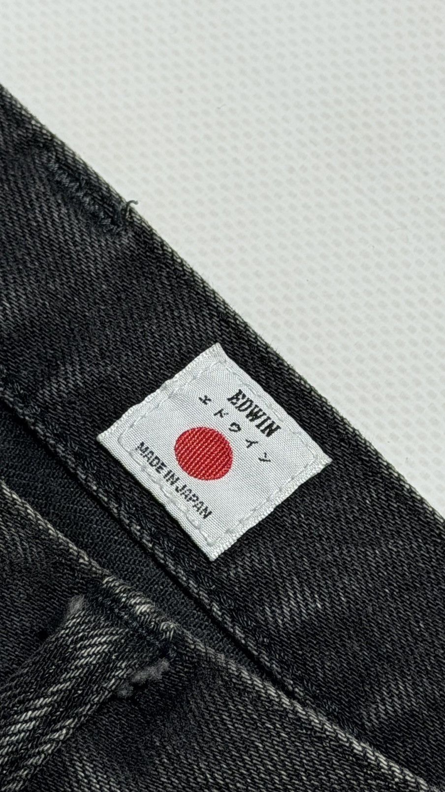 Edwin Edwin Made in Japan Regular Tapered Washed Black Men’s Jeans Size US 28 / EU 44 - 4 Thumbnail