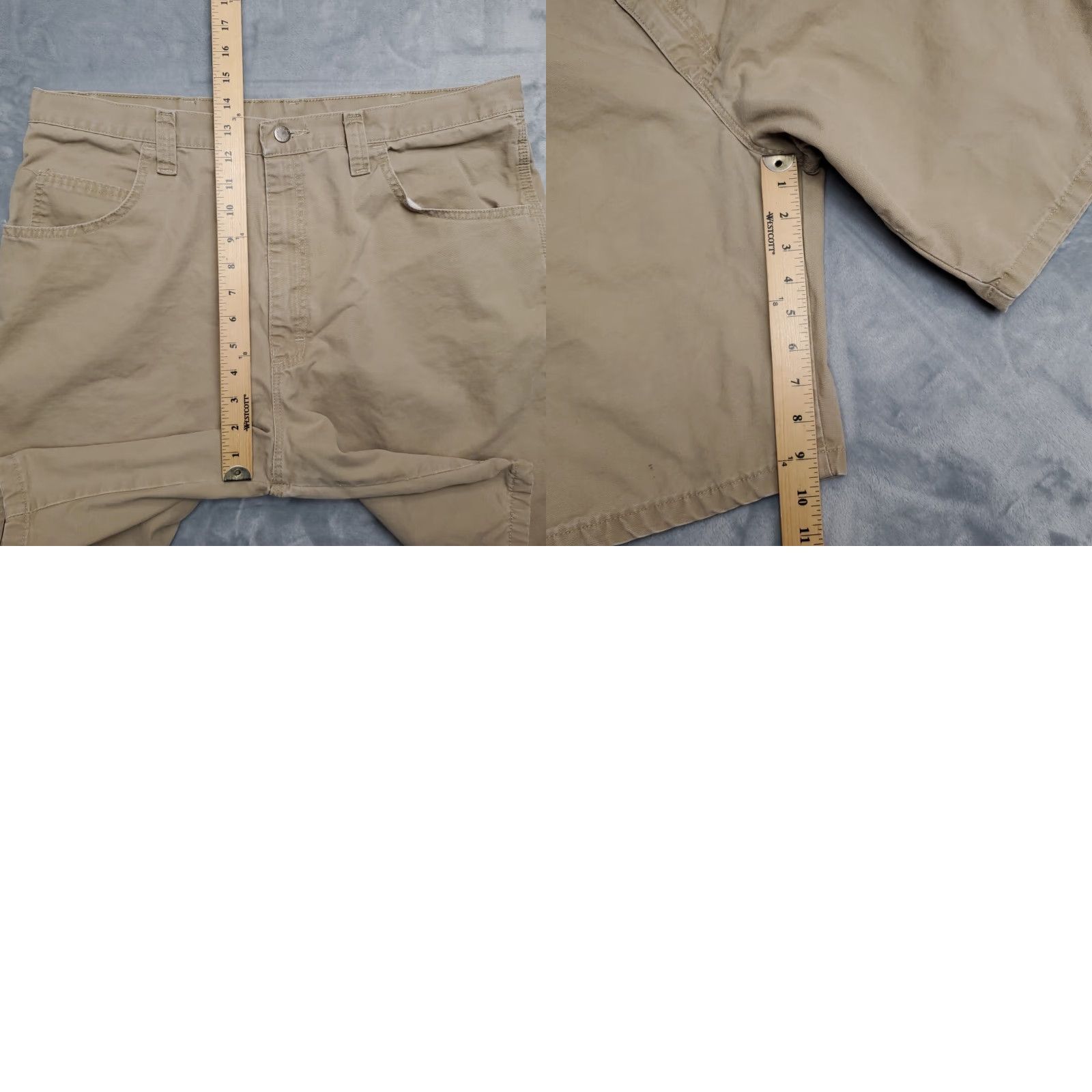 Wrangler VINTAGE Wrangler Cargo Shorts Mens 38 Brown Canvas Cargo Carpenter Outdoor 100% Cotton Size US 38 / EU 54 - 8 Thumbnail