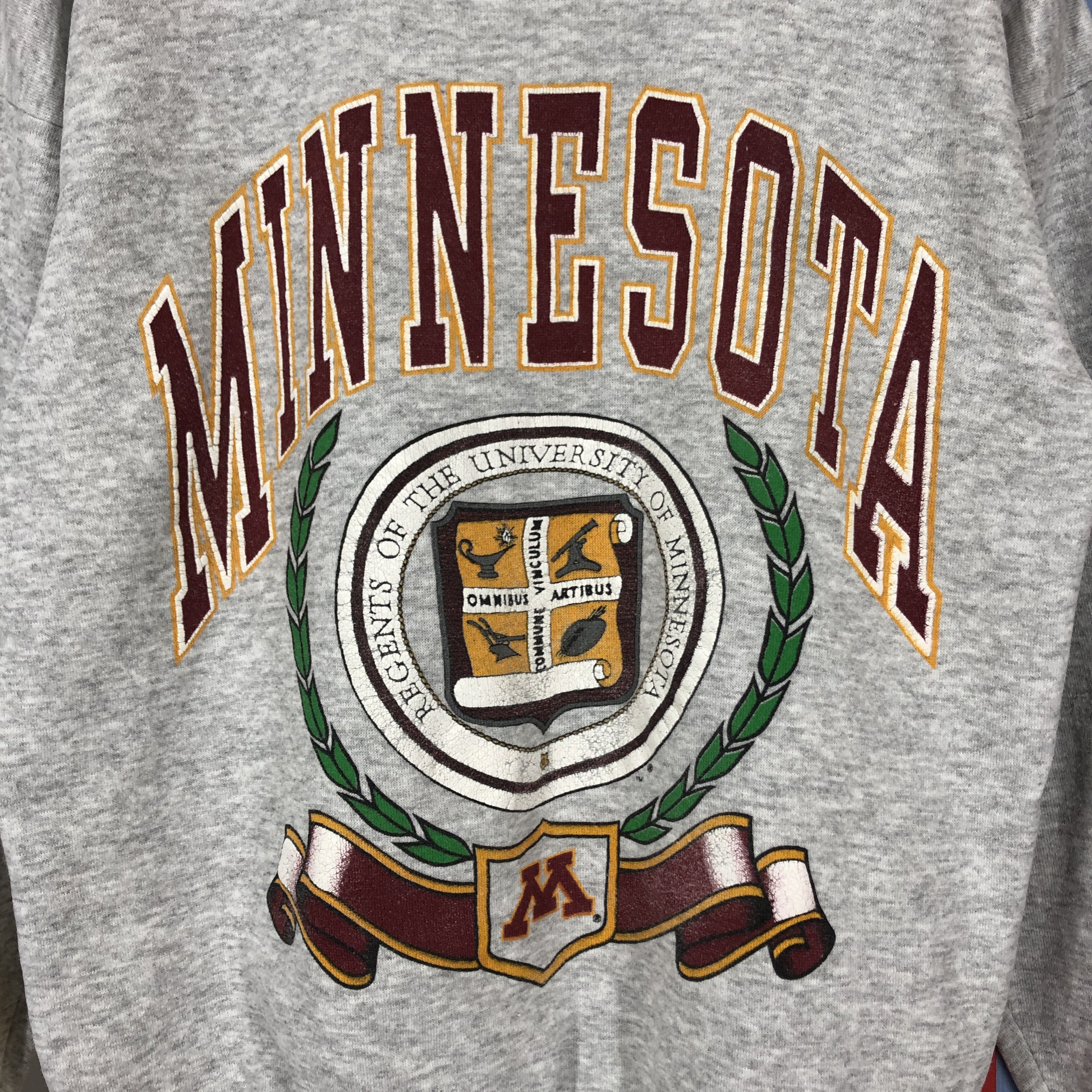 Vintage 90s Vintage UNIVERSITY OF MINNESOTA Sweatshirt Rare #1043/AK Size US M / EU 48-50 / 2 - 2 Thumbnail