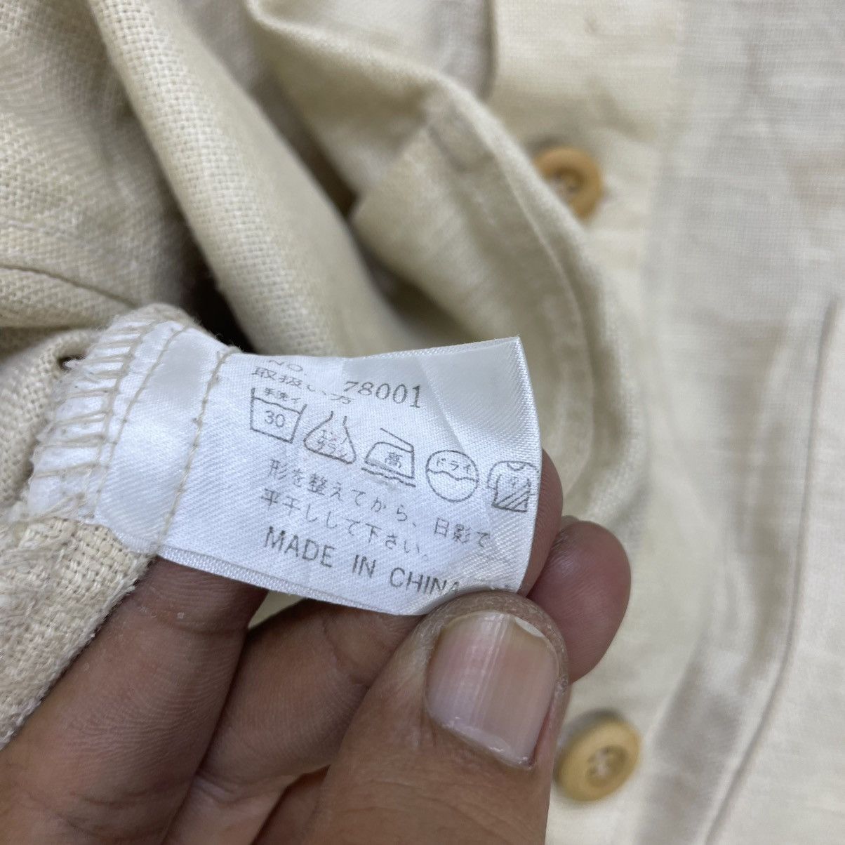 Japanese Brand 🗣️Turkey Bear Linen Jacket Size US M / EU 48-50 / 2 - 14 Thumbnail