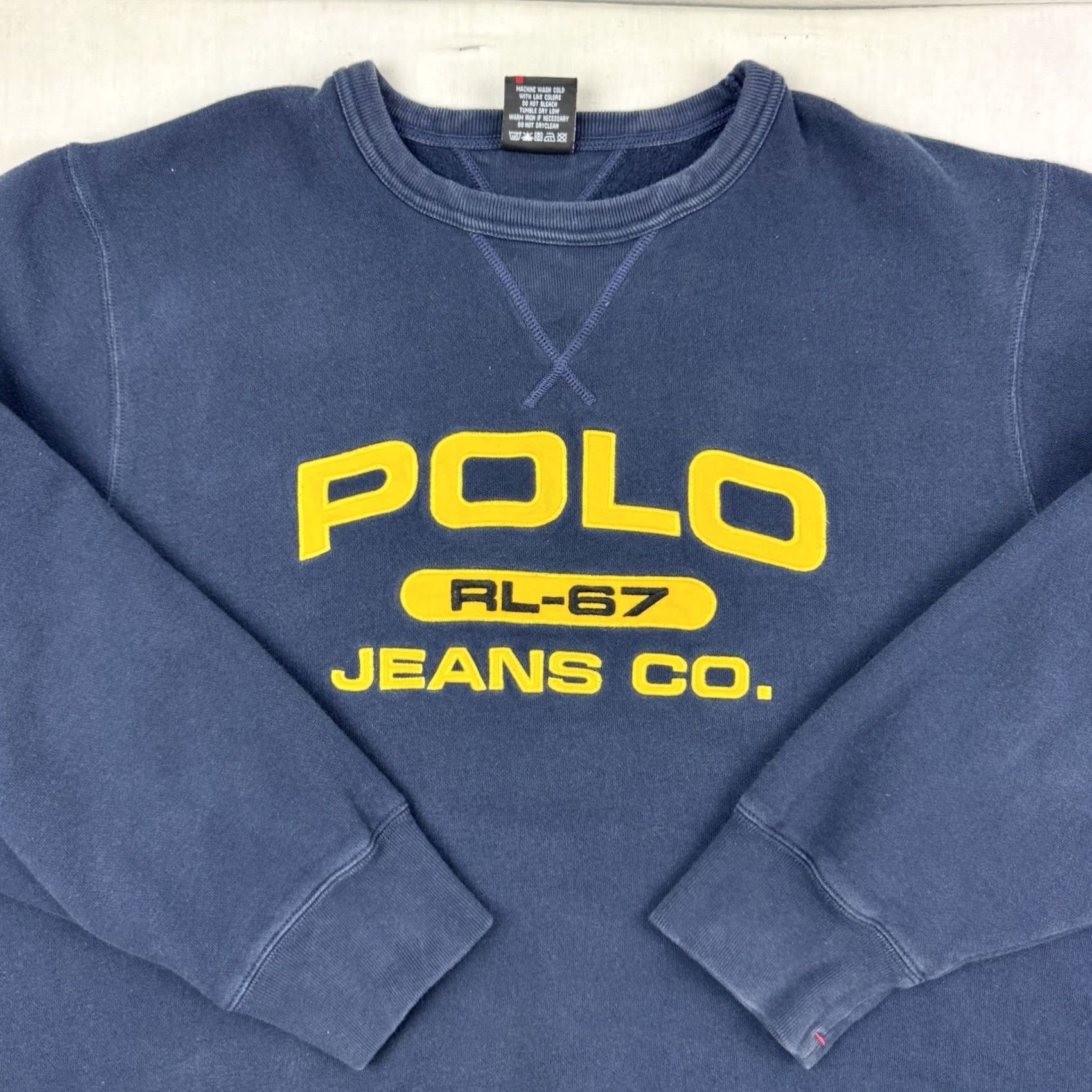 Vintage VINTAGE Polo Jeans Co Sweatshirt Shirt Adult 2XL Polo Jeans Co Crewneck Hipster 90s Y2K Blues Mens Size US XXL / EU 58 / 5 - 2 Thumbnail