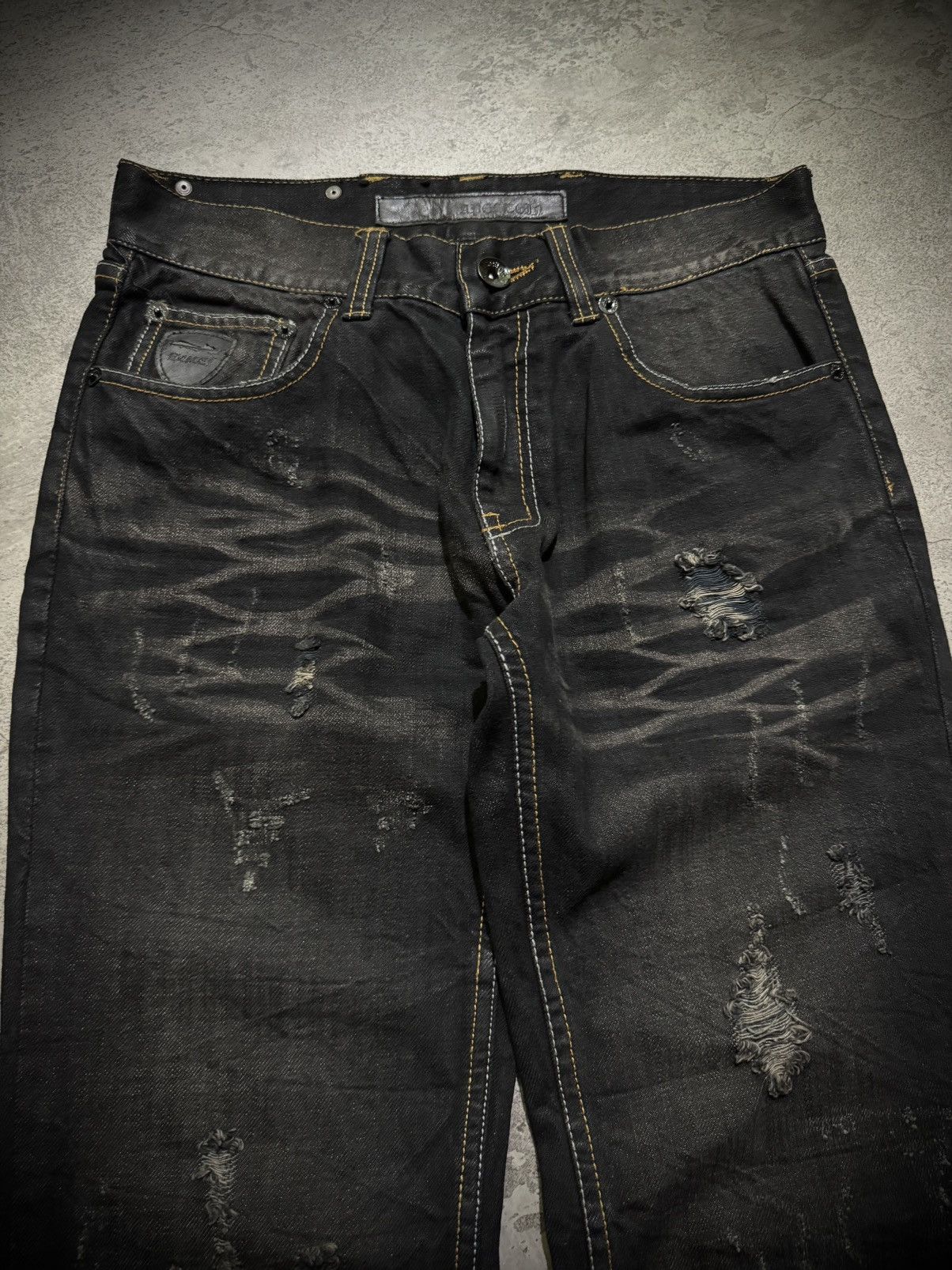 Hysteric Glamour Y2k Apestcip Ifsixwasnine Distressed Jeans Size US 31 - 5 Thumbnail