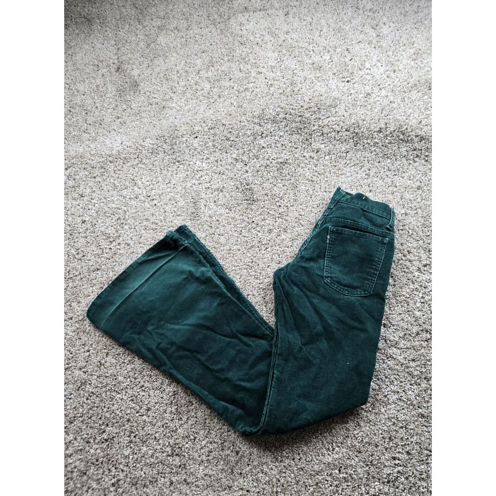 Levi's VINTAGE Levi's Corduroy Pants Women's Green 25X34 Rust Belt Bell Bottom Cotton Western 70s Size 42" / US 20 - 2 Thumbnail
