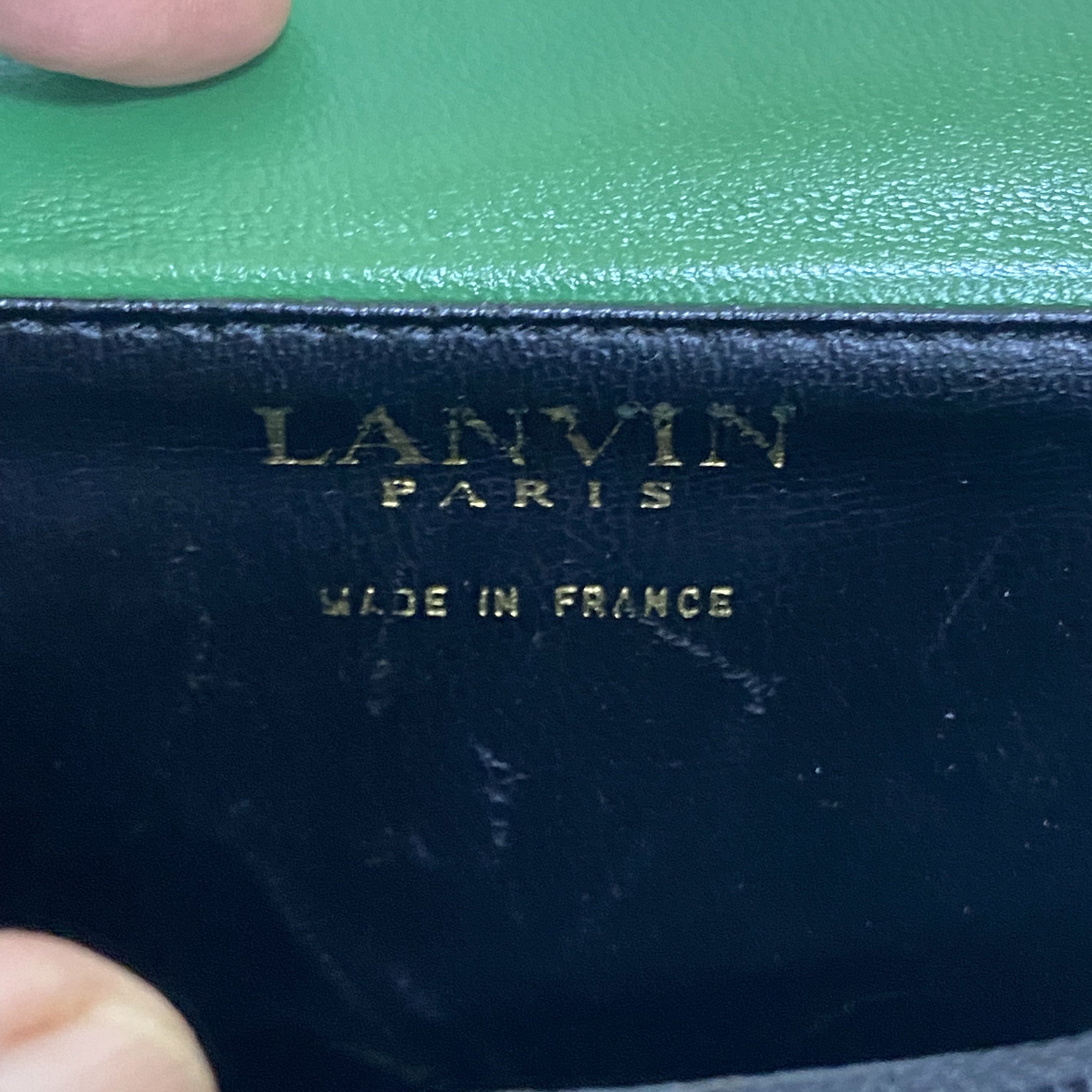 Lanvin Vintage Green Leather Crossbody Bag Size ONE SIZE - 12 Thumbnail