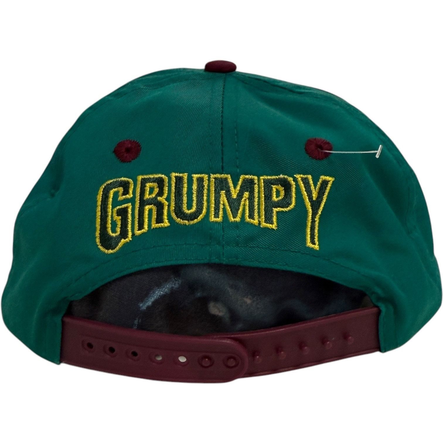 Disney Vintage Disney Snow White Grumpy Embroidered Snapback Hat Size ONE SIZE - 5 Thumbnail