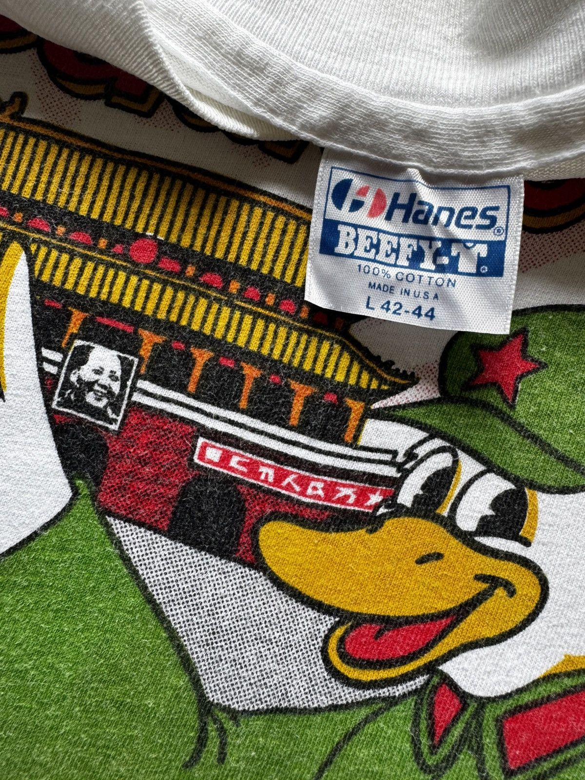 Vintage VTG ‘90s Peking Duck Tee Shirt Mao Zedong Funny Parody Humor Size US L / EU 52-54 / 3 - 5 Thumbnail