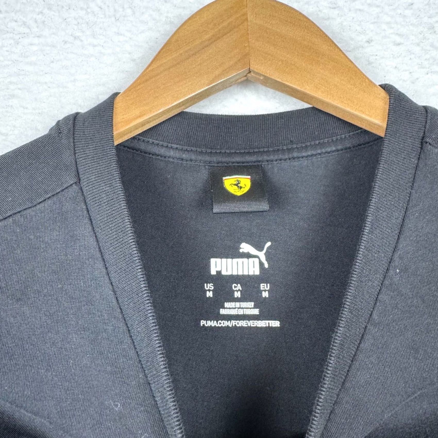 Puma PUMA Ferrari Scuderia T Shirt Medium Black Short Sleeve Crew Neck Men Logo 2020s Size US M / EU 48-50 / 2 - 4 Thumbnail
