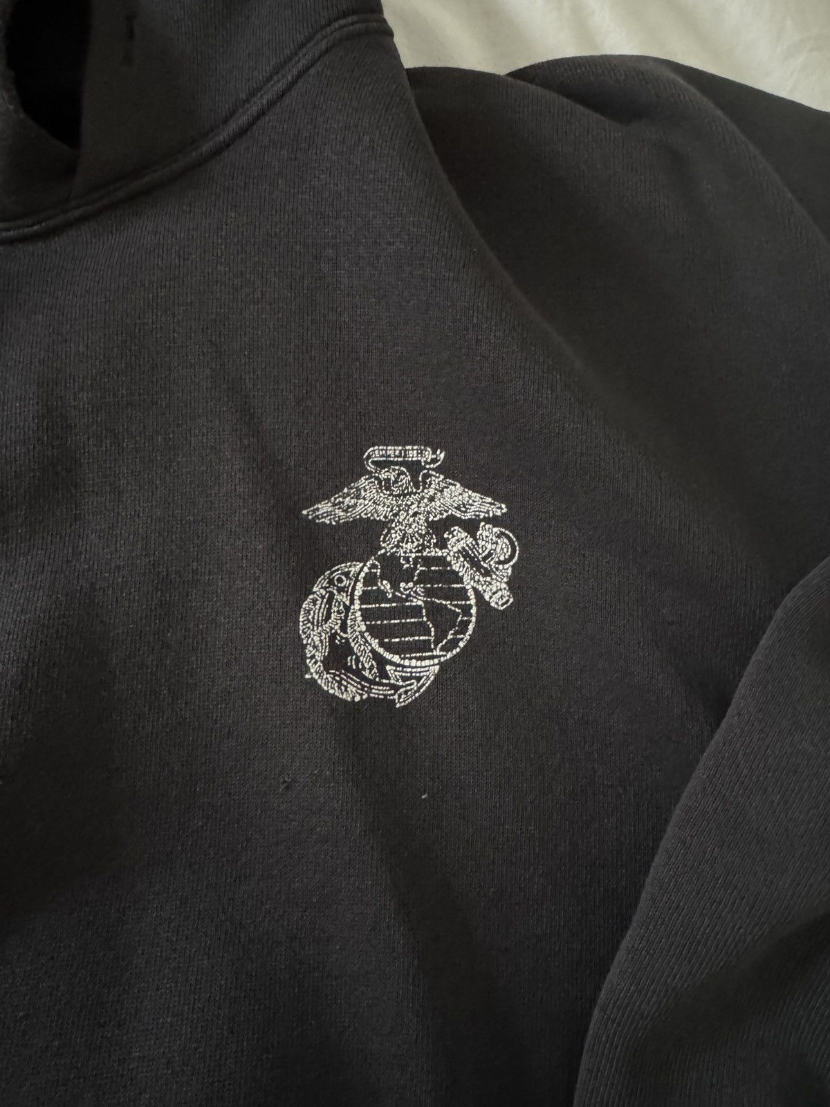 Vintage Vintage USMC Devil Dog Distressed Sunfaded thrashed hoodie Size US M / EU 48-50 / 2 - 3 Thumbnail