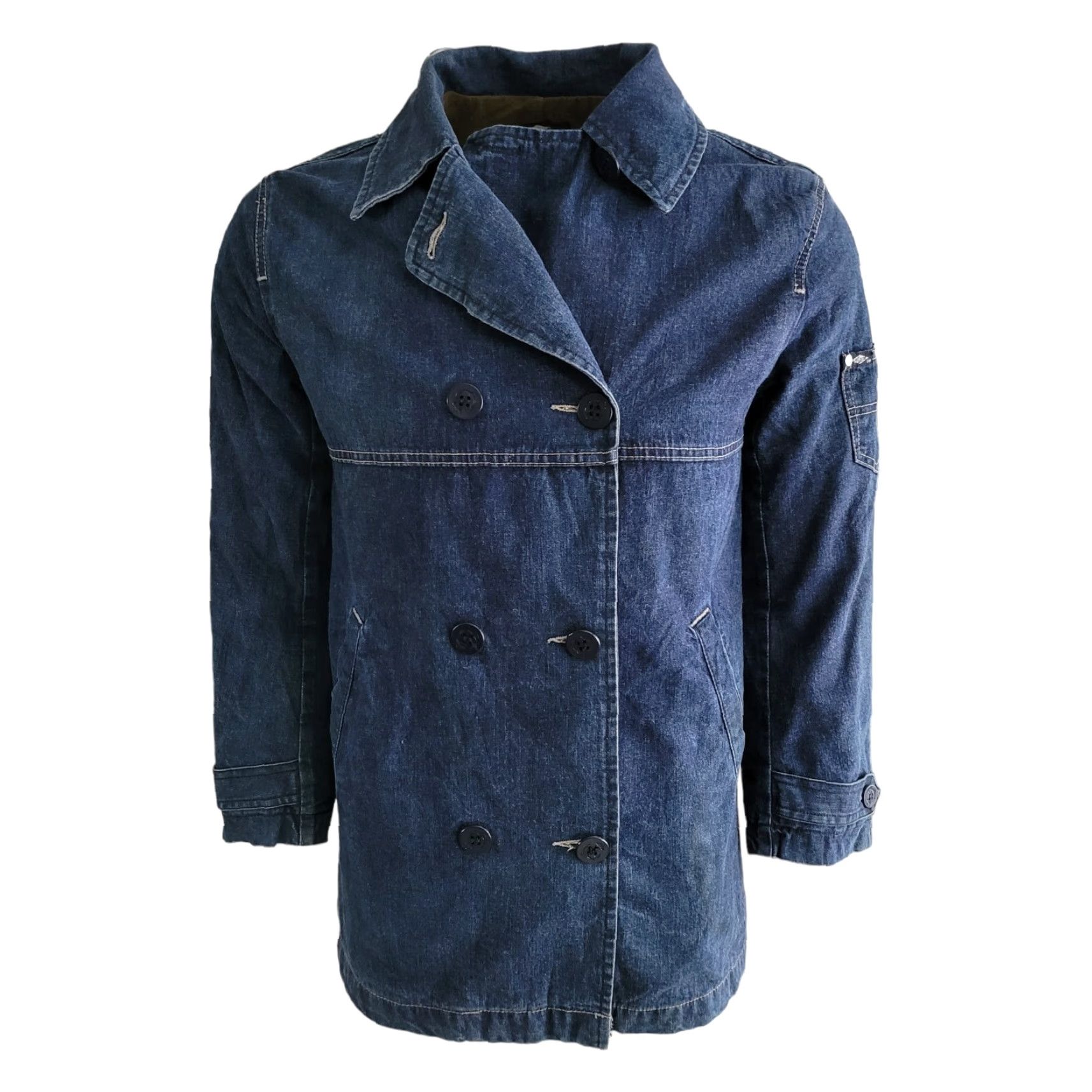 Vintage LEECooper Cotton Denim Jacket Men's S/M - Denim Jacket, Cotton, Button-Up, Regular Fit, Blue, Size M, Jacket, Mens Size US M / EU 48-50 / 2 - 7 Thumbnail