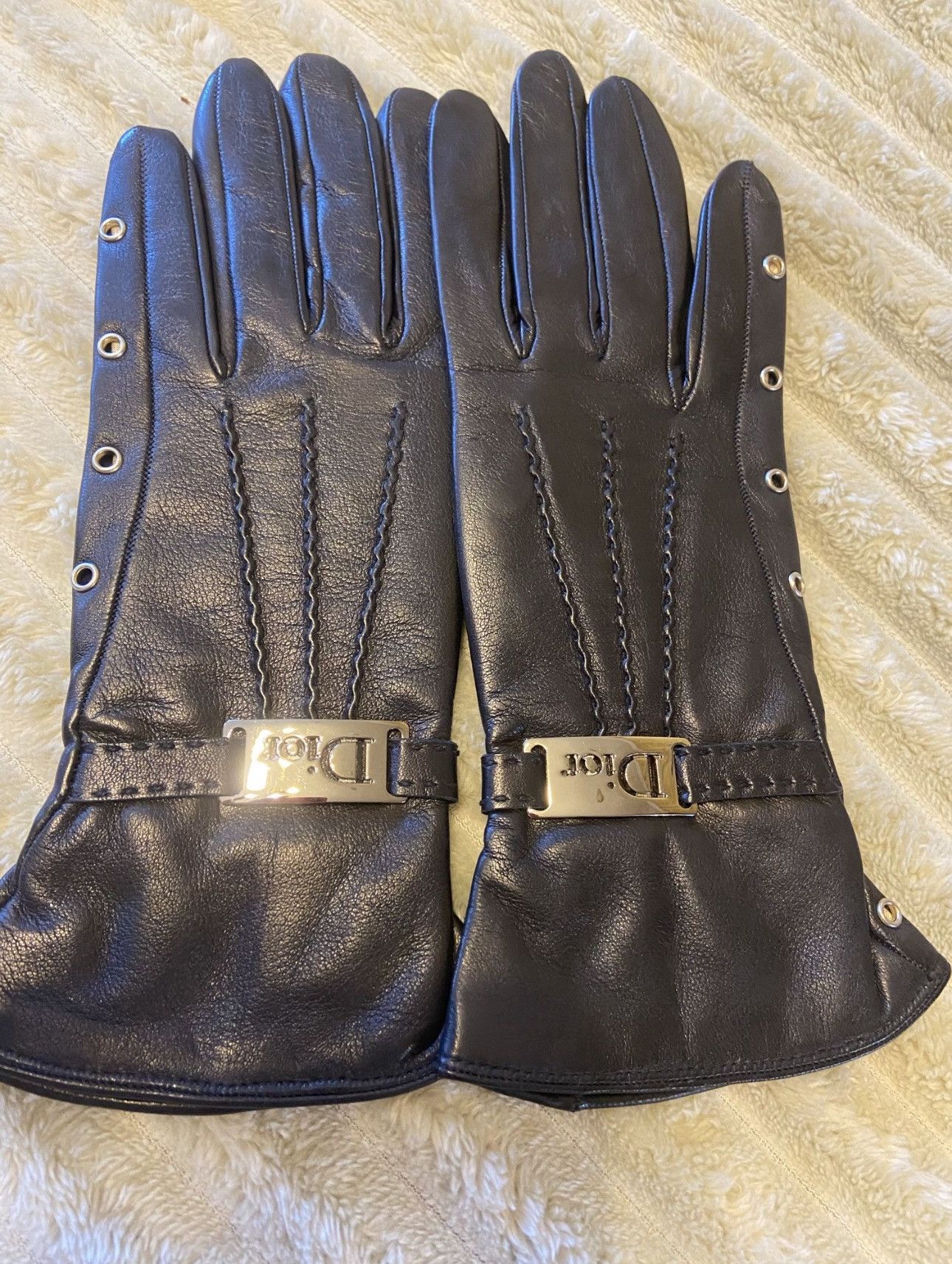 Dior Homme 03AW Luster期 レザーグローブ Dior × Hedi Slimane A/W 2003 “Luster” Fingerless Leather