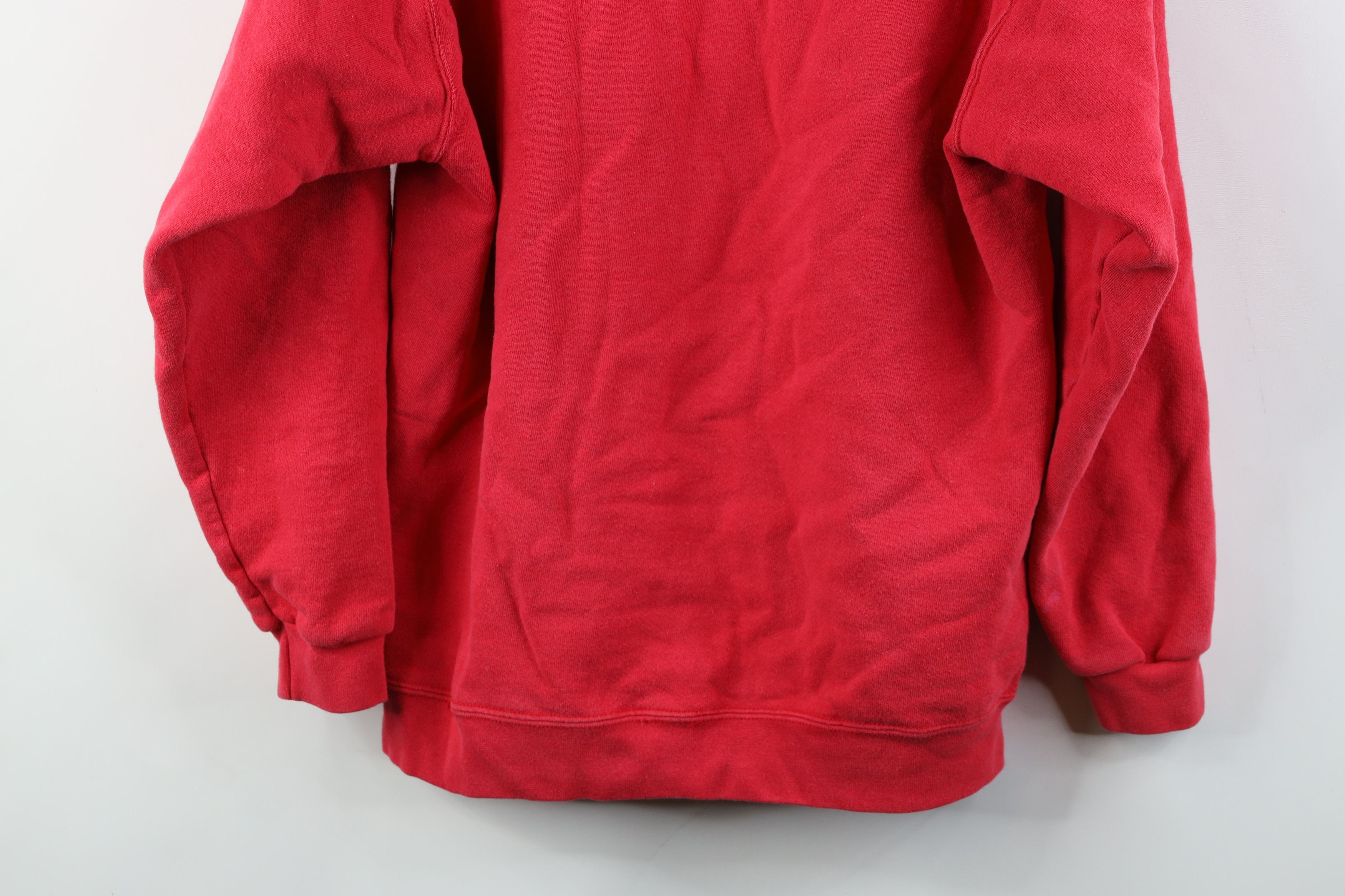 Vintage Vintage 90s Ohio State University Hoodie Sweatshirt Red Size US M / EU 48-50 / 2 - 14 Thumbnail