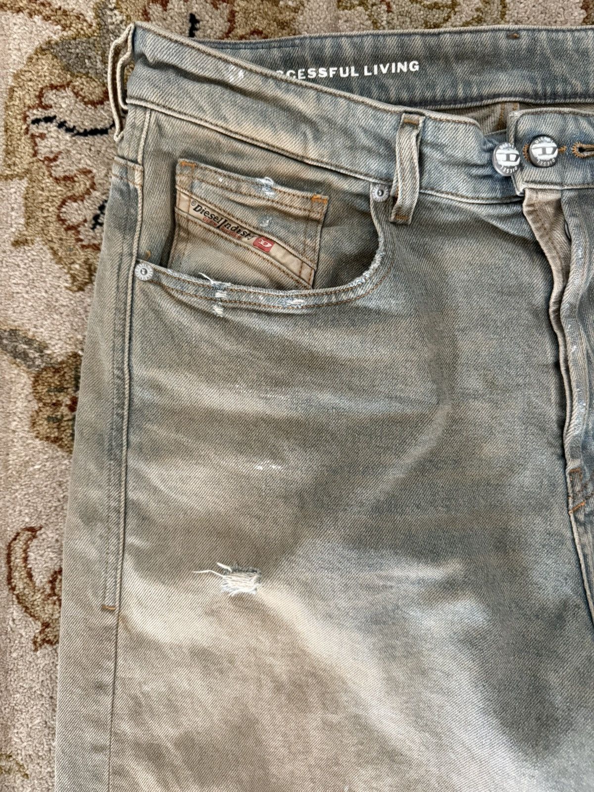 Diesel Baggy Distressed Faded Diesel D-Sire Denim Size US 32 / EU 48 - 4 Thumbnail