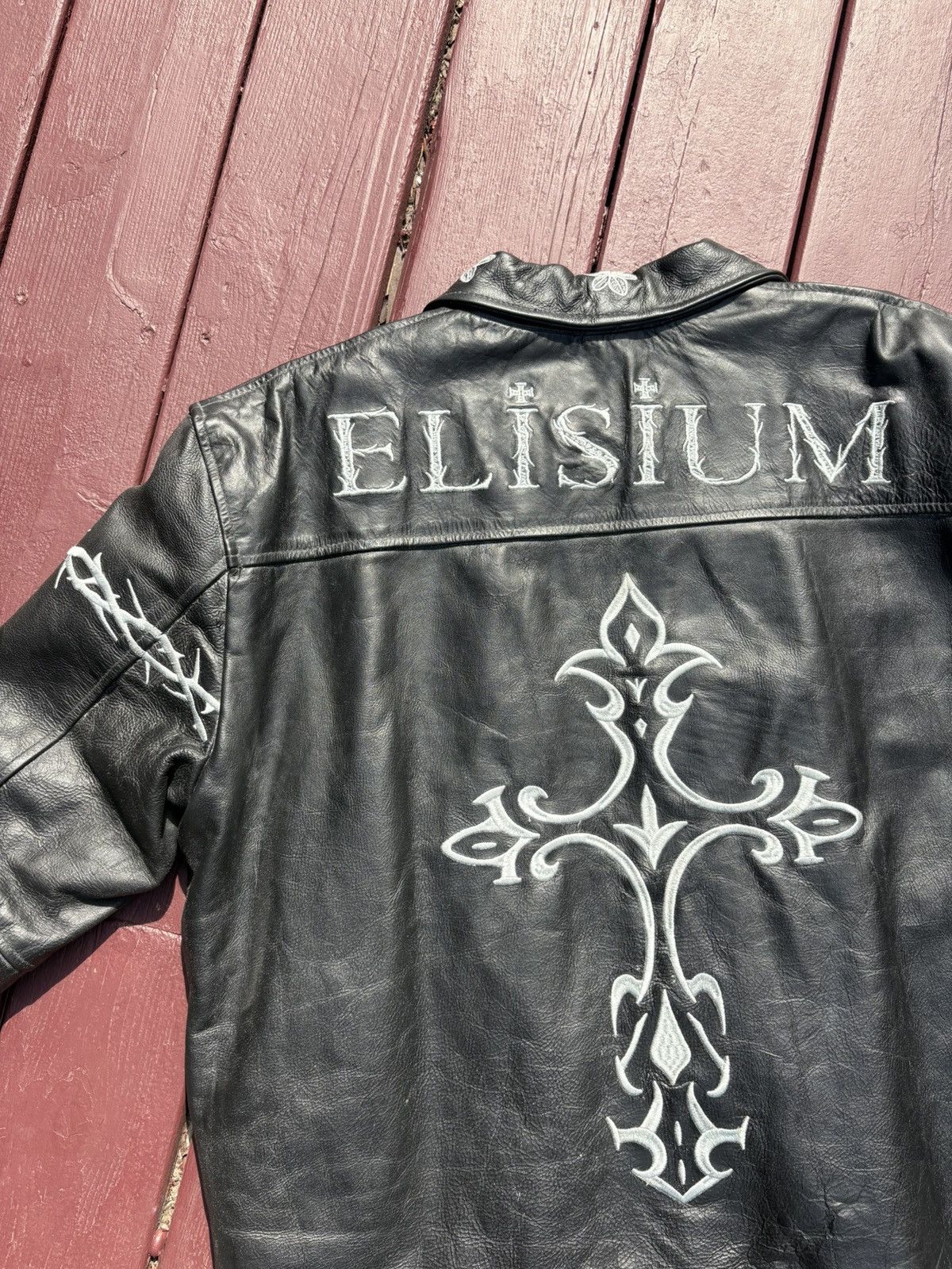 Other Opus 1 LambSkin Leather Jacket, Black and White, Elisium Size US XL / EU 56 / 4 - 9 Thumbnail