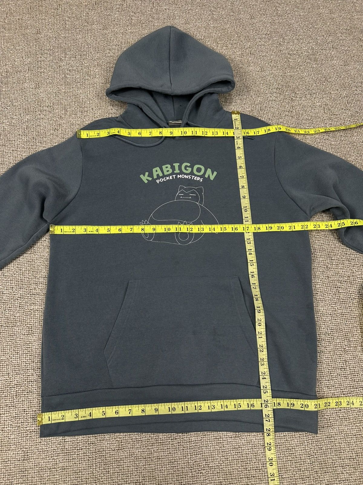 Pokemon Pokemon Kabigon Hoodie Pocket Monsters Anime Manga Z325 Size US L / EU 52-54 / 3 - 6 Thumbnail