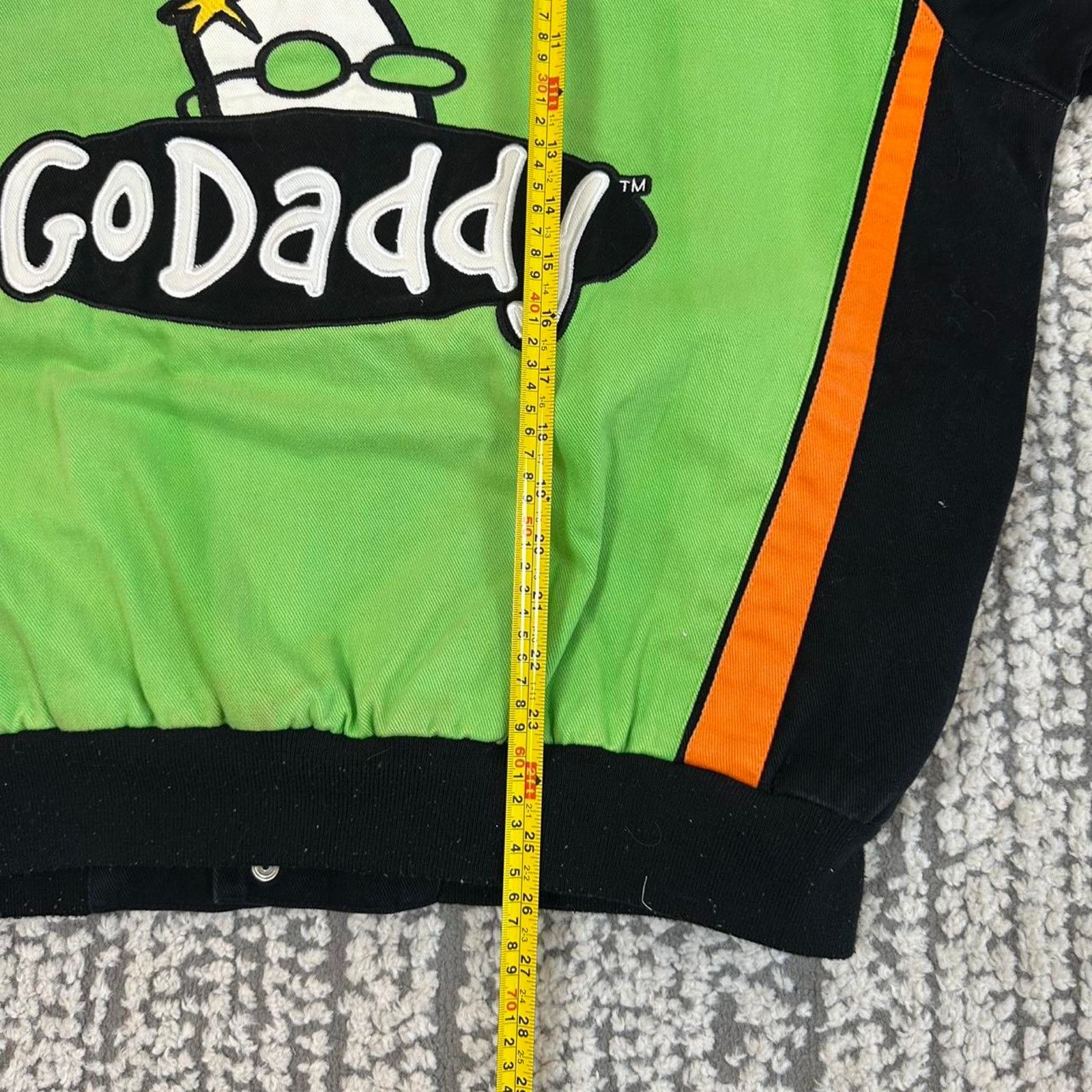 NASCAR × Vintage Vintage Jeff Hamilton Go Daddy Nascar Jacket Size US XL / EU 56 / 4 - 7 Thumbnail