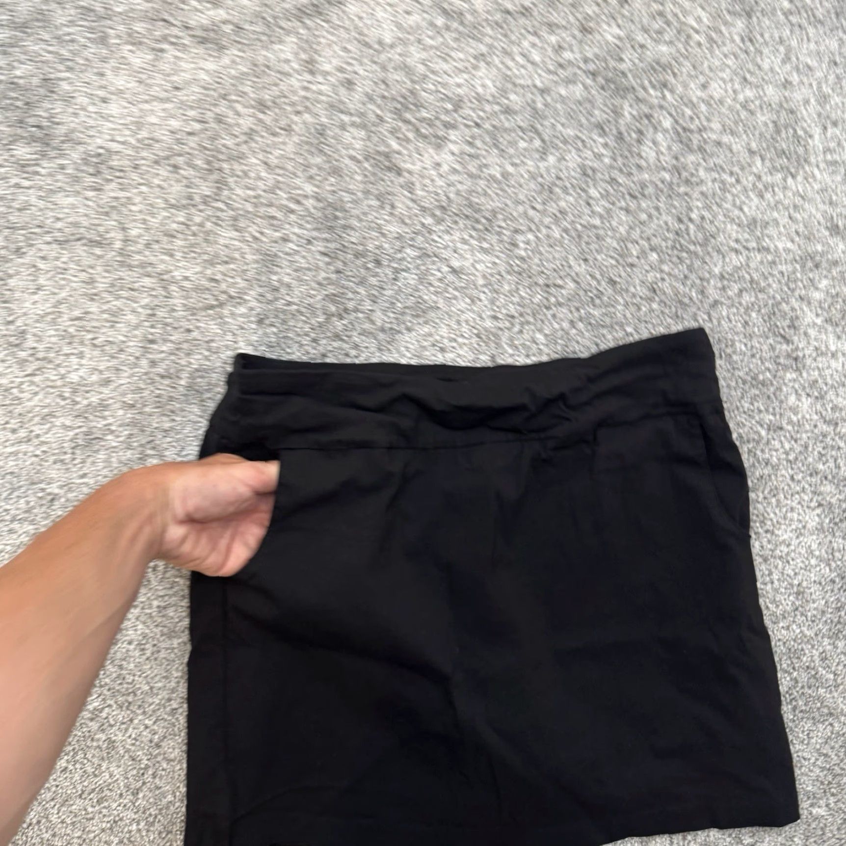 Vintage Zac & Rachel Skort Women 12 Black Solid Athletic Gothic Classic Dark Academia Office Chic Preppy Golf Walking Size ONE SIZE - 6 Thumbnail