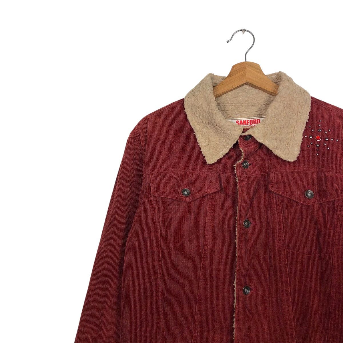 Japanese Brand × Vintage 📌Vintage Trucker Biker Jacket Sanford Big Logo Backhit Size US M / EU 48-50 / 2 - 8 Thumbnail