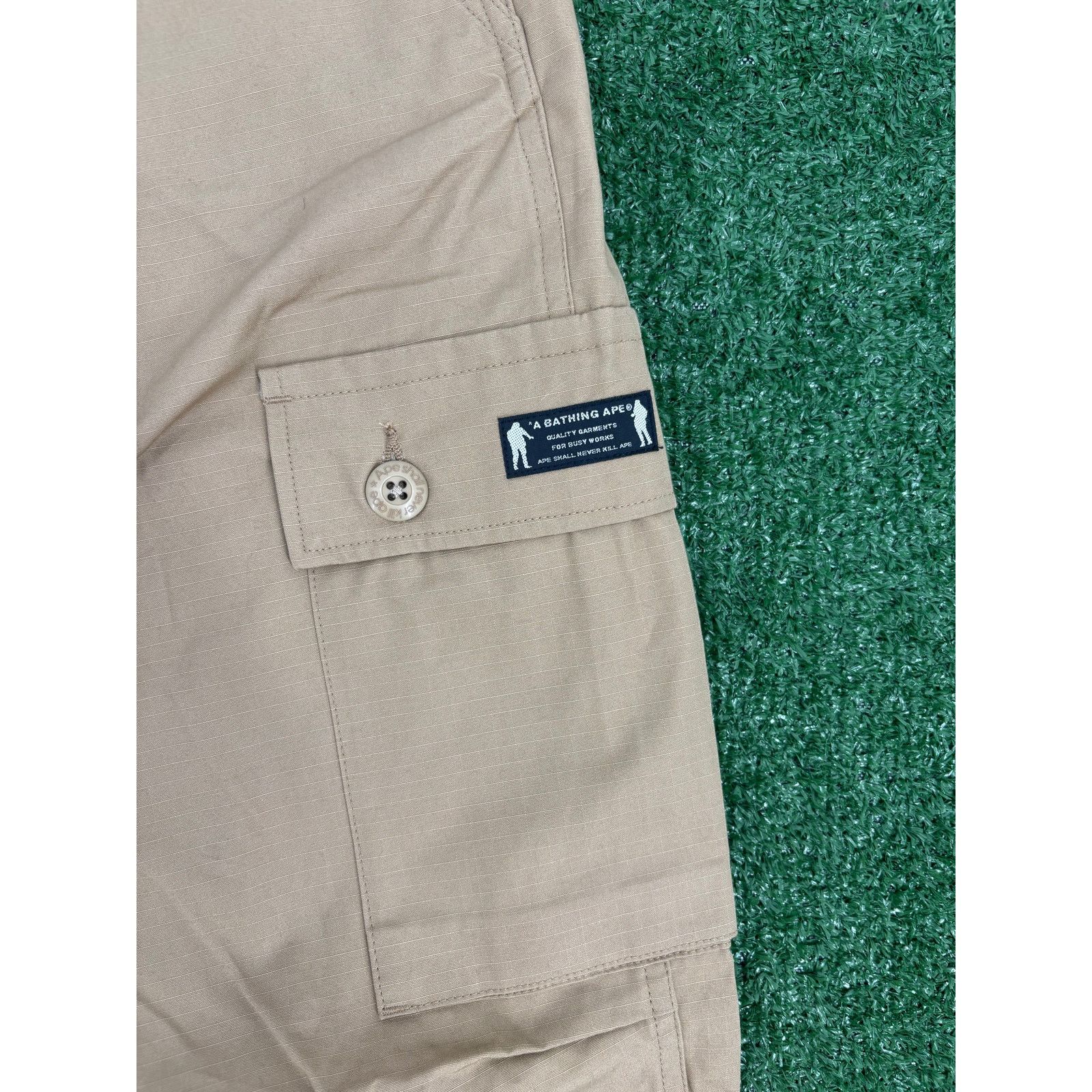 Bape Bape 'Dev-Ops' Beige Cargo Pants Size Medium Size US 31 - 3 Thumbnail