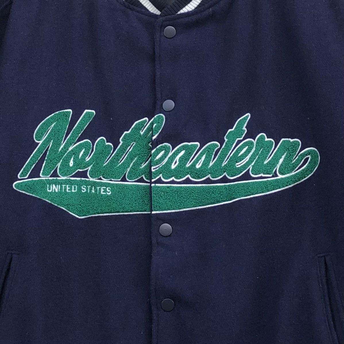 Japanese Brand Japanese Brand WEGO Melton Patch Stadium Wool Varsity Jacket Size US M / EU 48-50 / 2 - 5 Thumbnail