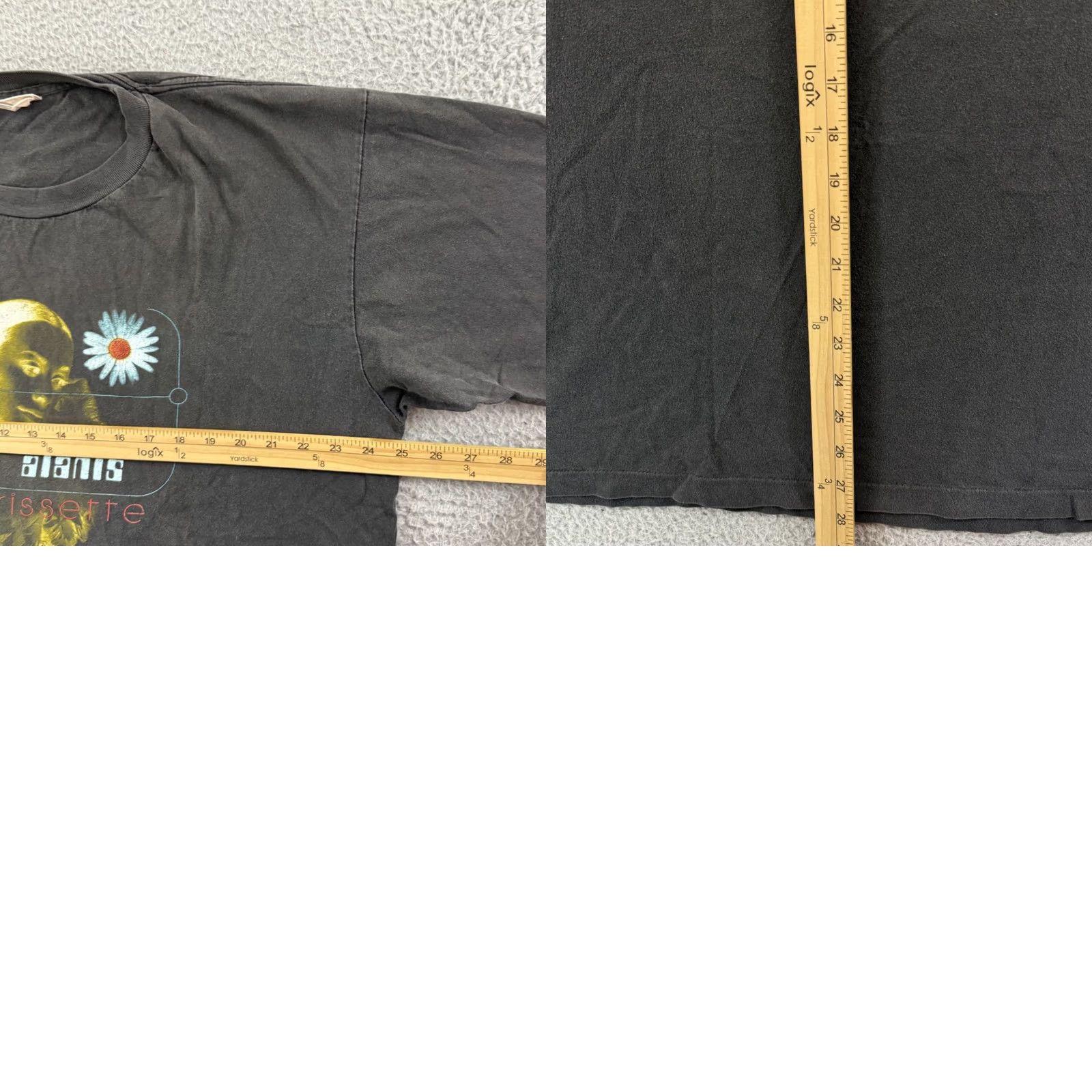 Vintage VINTAGE Alanis Morissette Shirt Mens XL Black Tour Grunge Concert Band 90s Music Size US XL / EU 56 / 4 - 8 Thumbnail