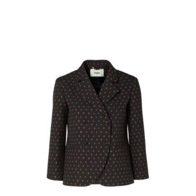 Fendi os11x0526 Polka Dots Jacket in Black Size S / US 4 / IT 40 - 1 Thumbnail
