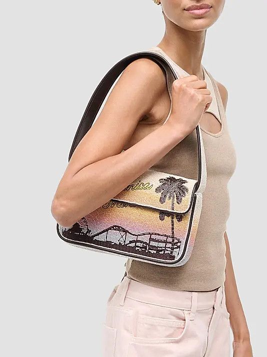 Staud os11x0826 Size: OS / Tommy Santa Monica Beaded Shoulder Bag Size ONE SIZE - 3 Thumbnail