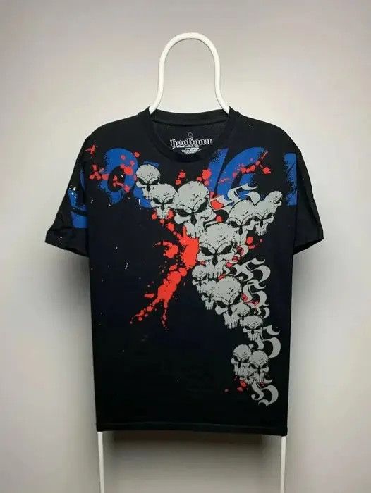 Band Tees Hooligans skulls T-shirt vintage size L multi logo black Size US L / EU 52-54 / 3 - 1 Thumbnail