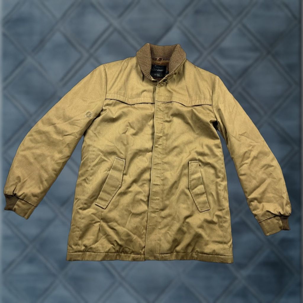Sears VINTAGE Sears Jacket 40R Mens Brown Sherpa Lined Pockets Full Zip Front Snap 1970s Size US XXS / EU 40 - 1 Thumbnail