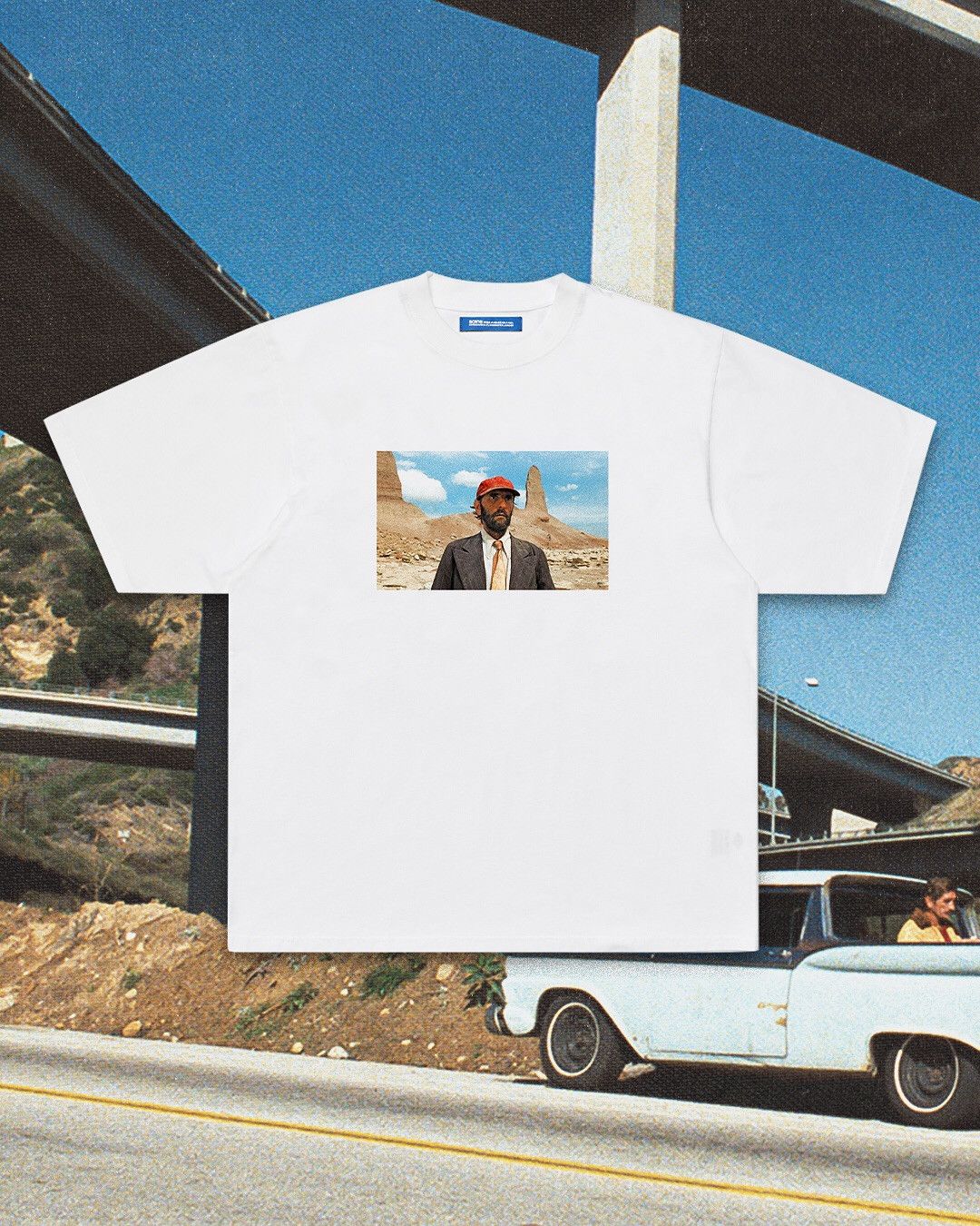 SCRT 💚 SCRT x Wim Wenders Foundation PARIS, TEXAS White Tee NEW Size US S / EU 44-46 / 1 - 2 Thumbnail
