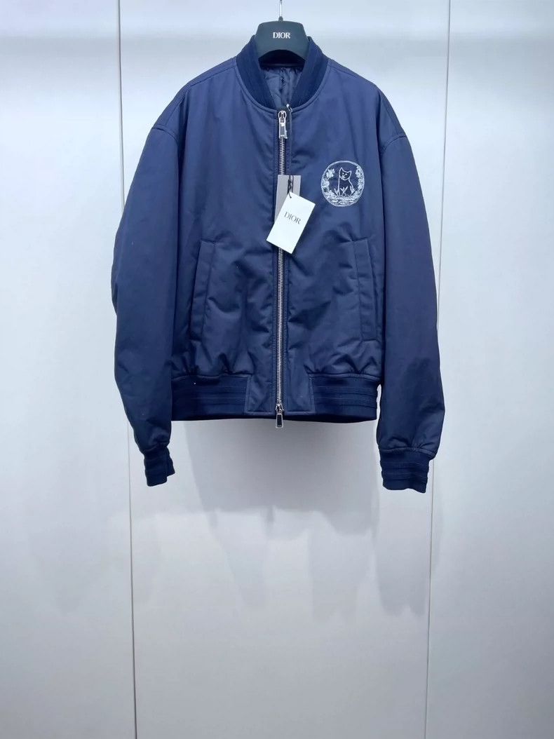 Dior Dior 25 new dark blue flying zipper jackets 2504-Nextarrow Size US M / EU 48-50 / 2 - 1 Thumbnail