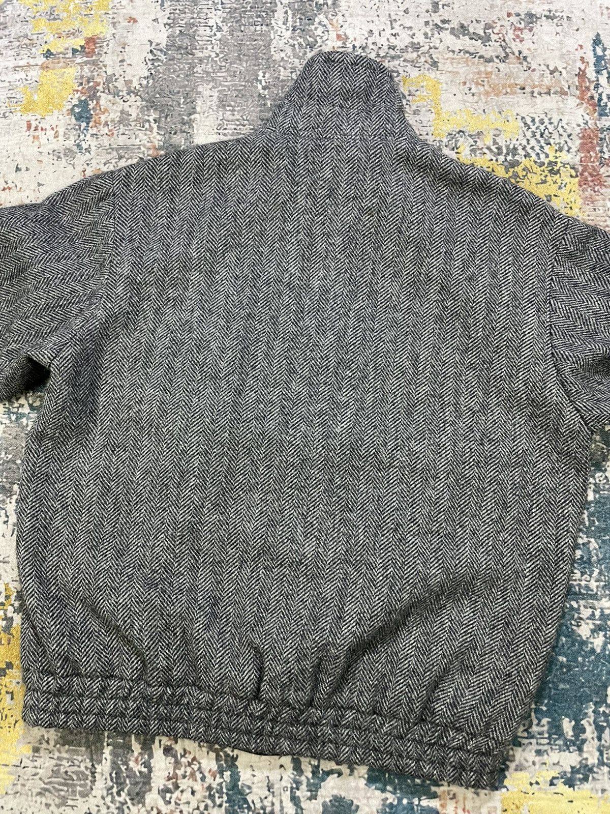 Luciano Barbera Luciano Barbera Herringbone Tweed Wool Bombers Size US L / EU 52-54 / 3 - 7 Thumbnail