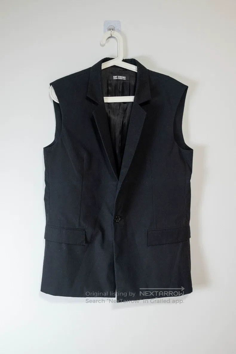Raf Simons Raf simons 2009ss sleeveless suit jacket Size 50R - 1 Thumbnail