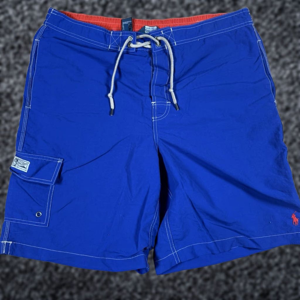 Polo Ralph Lauren VINTAGE Polo Ralph Lauren Trunks Bottom Mens Large Lined Blue USA Size US L / EU 52-54 / 3 - 1 Thumbnail