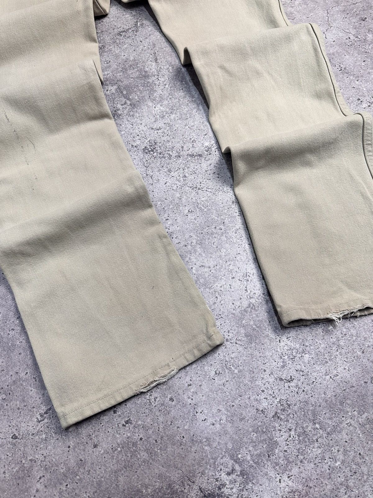 Wrangler USA 80s Wrangler Beige Denim Pants Straight Fit 32 Size US 32 / EU 48 - 9 Thumbnail
